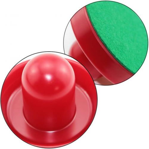  BIGNC Light Weight Air Hockey Black and Red Air Hockey Pushers - Red Replacement Pucks for Game Tables, Equipment, Accessories(Standard Size,4 Pushers and 8 Red Pucks)