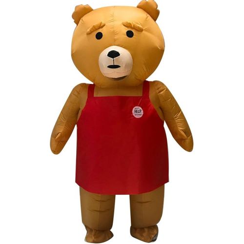  할로윈 용품BIGPETS Inflatable Teddy Bear KT Fat Body Suit Blow Up Fancy Dress Funny Costume Halloween Party