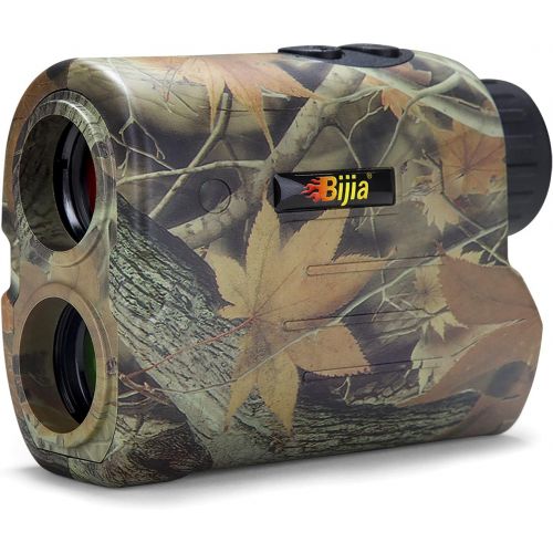  BIJIA Hunting Rangefinder-6X 650/1200Yards Multifunction Laser Rangefinder for Hunting,Shooting, Golf,Camping with Slope Correction,Flag-Locking with Vibration,Speed,Angle,Scan,Dis