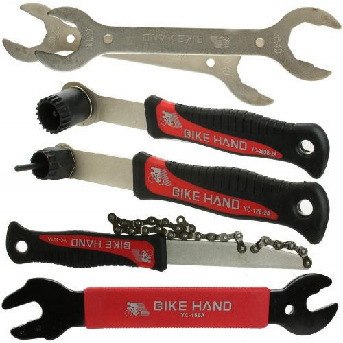  Bikehand 37pcs Bike Bicycle Repair Tool Kit with Torque Wrench - Quality Tools Kit Set for Mountain Bike Road Bike Maintenance in a Neat Storage Case