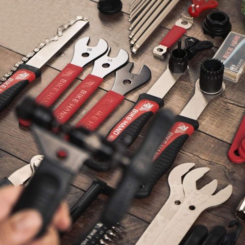  Bikehand 37pcs Bike Bicycle Repair Tool Kit with Torque Wrench - Quality Tools Kit Set for Mountain Bike Road Bike Maintenance in a Neat Storage Case