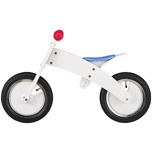  BIKESTAR Original Safety Wooden Lightweight Kids First Balance Running Bike with air Tires for Age 3 Year Old Boys and Girls | 12 Inch Edition