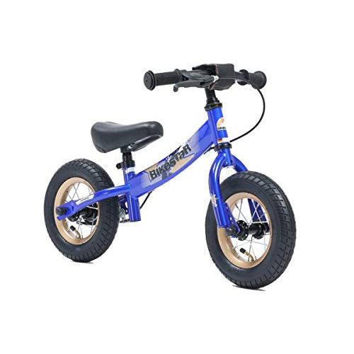  BIKESTAR Original Safety Lightweight Kids First Balance Running Bike with Brakes and with air Tires for Age 2 Year Old Boys and Girls | 10 Inch Sport Edition