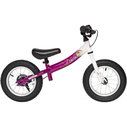  BIKESTAR Original Safety Lightweight Kids First Balance Running Bike with brakes and with air tires for age 3 year old boys and girls | 12 Inch Sport Edition | Heartbeat Red