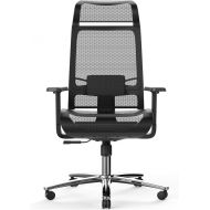 Bilkoh Mesh Office Chair Ergonomic Office Chair Computer Desk Chair, Mesh Seat and Back, Wide Headrest, Adjustable Lumbar Support and 3D Armrest (Black)