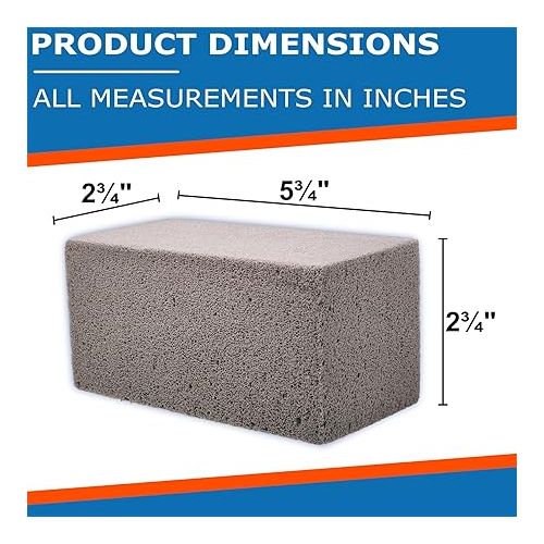  Pool-Whiz Pumice Block | Pool Tile & Concrete Cleaner | Pumice Stone for Cleaning Pools, Spas & Water Features | Pool and Spa Cleaner |by Billy Buckskin Co | Pack of 1