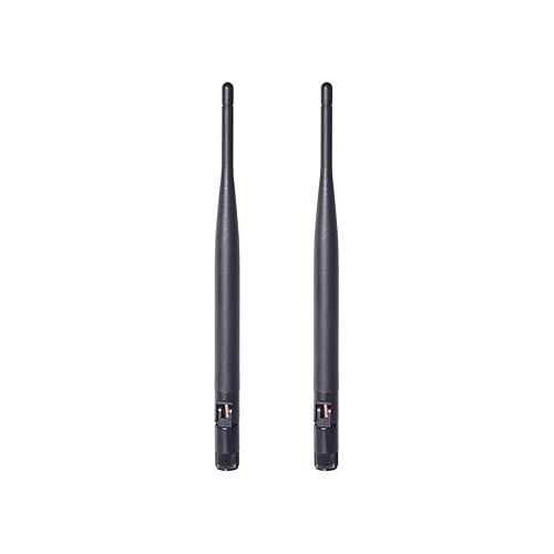  Bingfu Dual Band WiFi 2.4GHz 5GHz 5.8GHz 6dBi MIMO RP-SMA Male Antenna (2-Pack) for WiFi Router Wireless Network Card USB Adapter Security IP Camera Video Surveillance Monitor