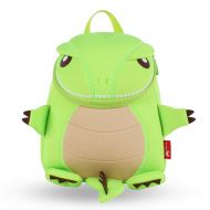 BINGONE NOHOO Kids Shoulder Bag 3D Cartoon Zoo Green Firedrake