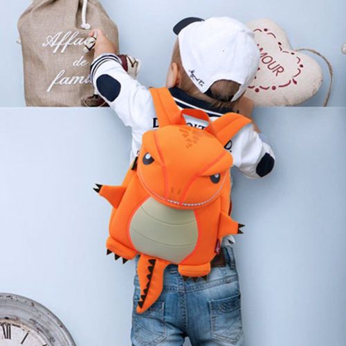  BINGONE NOHOO Kids Shoulder Bag 3D Cartoon Zoo Green Firedrake