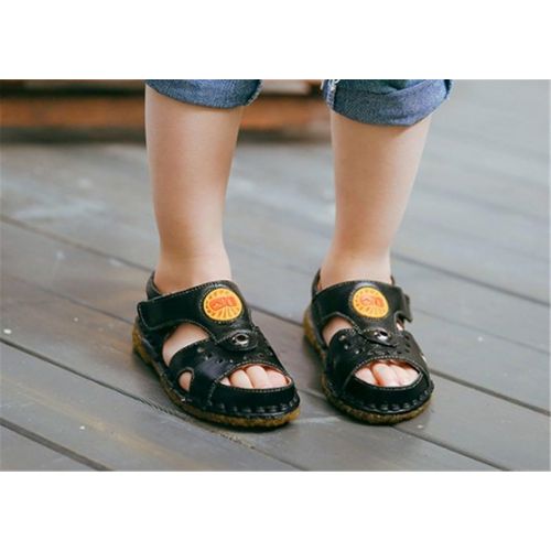 BININBOX Summer Breathable Sandals Girl Boys Toddler Kid Shoe Closed-Toe Half