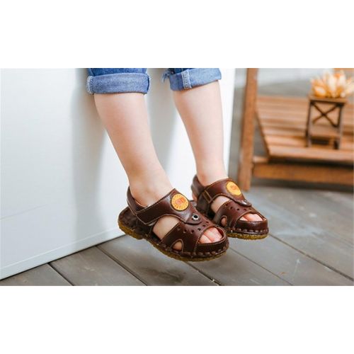  BININBOX Summer Breathable Sandals Girl Boys Toddler Kid Shoe Closed-Toe Half