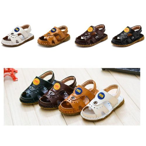  BININBOX Summer Breathable Sandals Girl Boys Toddler Kid Shoe Closed-Toe Half