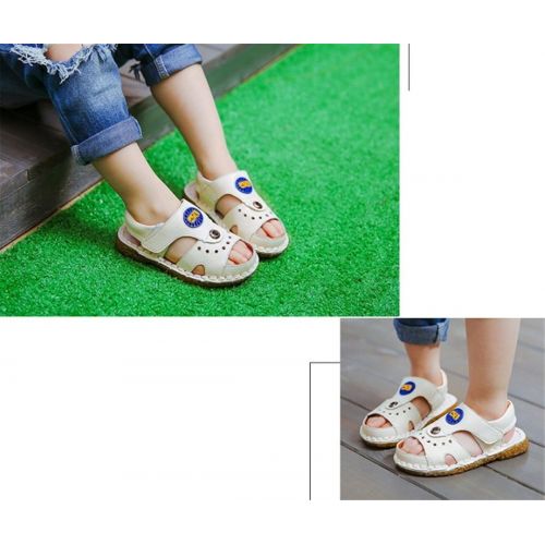  BININBOX Summer Breathable Sandals Girl Boys Toddler Kid Shoe Closed-Toe Half