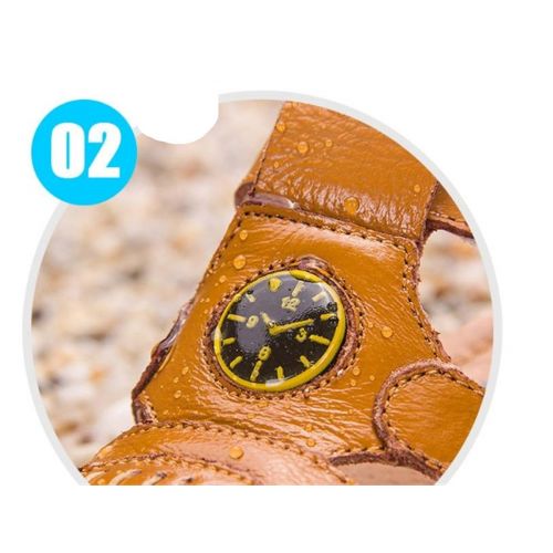  BININBOX Summer Breathable Sandals Girl Boys Toddler Kid Shoe Closed-Toe Clock