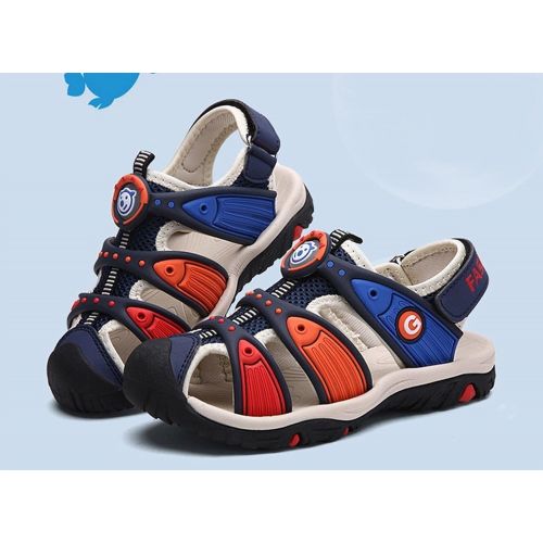  BININBOX Summer Breathable Sandals Girl Boys Toddler Kid Shoe Closed-Toe Hollow