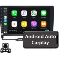 [아마존베스트]Binize 9 Inch Single Din Autoradio Car Stereo MP5 Player with Apple Carplay/Android Auto for Android/iOS,with FM/AM/Bluetooth/USB/Remote,Support Backup Camera Input