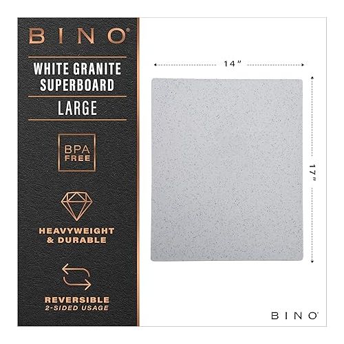  BINO Cutting Board | BPA-Free Chopping Board | Cutting Boards for Kitchen Durable, Large Surface, Multipurpose, Dual-Sided, Dishwasher Safe | Charcuterie Accessories | Home & Kitchen Utensils