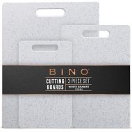 BINO Cutting Board - 3-Piece Chopping Boards | BPA-Free Plastic, Durable, Multipurpose, Dual-Sided, Dishwasher Safe, Easy to Clean | Charcuterie Accessories | Home & Kitchen Utensils