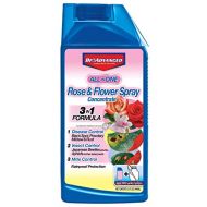 BioAdvanced 708260D All-in-One Rose & Flower Spray Systemic Insecticide, Fungicide, Miticide, Concentrate, 32-Ounce