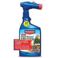 BioAdvanced 708287 3-in-1 Insect Disease & Mite Control Spray, 32-Ounce, White