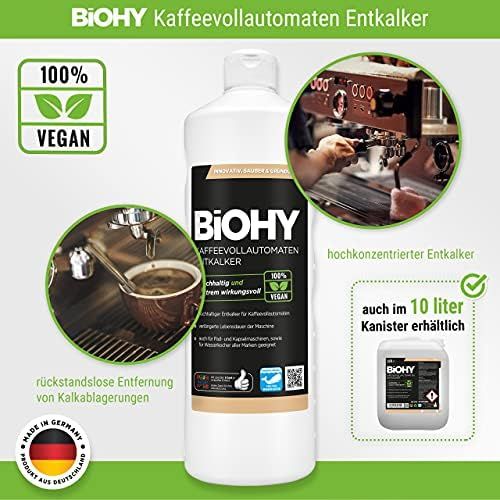  BiOHY Fully Automatic Coffee Machine Descaler (2 x 1 Litre Bottle) | Ideal for Descaling All Coffee Machines & Espresso Machines | Approx. 20 Descaling Processes/Bottle