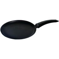Pancake Crepes Pfanne Griff 20, 24cm antihaftbeschichtet biol, Aluminium, schwarz, 24 cm