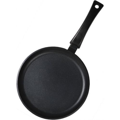  Pancake Crepes Pfanne Griff 20, 24cm antihaftbeschichtet biol, Aluminium, schwarz, 24 cm