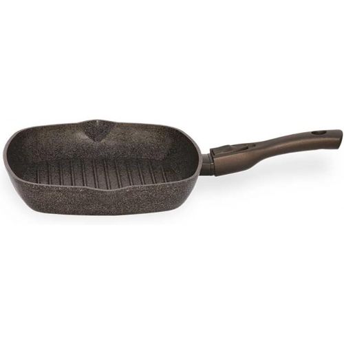  BIOL 26cm Grillpfanne Steak Bratpfanne 3-fache Antihaftbeschichtung Griff abnehmbar