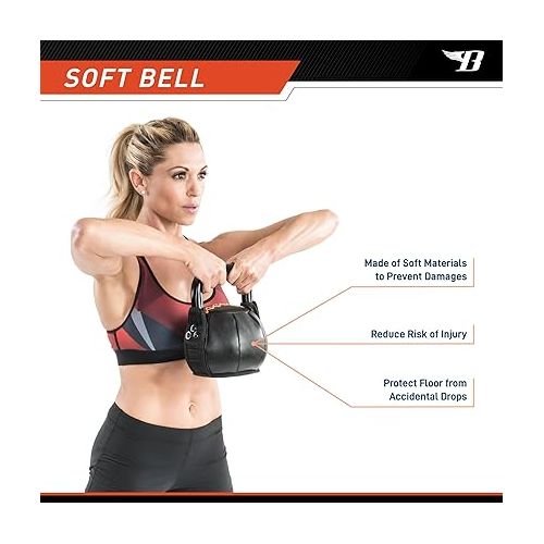  Soft Kettlebell with Handle for Weightlifting, Conditioning, Strength and core Training