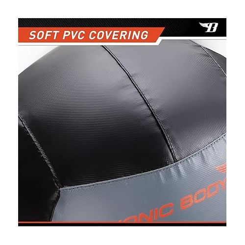  Soft Medicine Ball Weighted Slam Wall Ball for Cardio Workout and Core Training ? Ideal for Squat, Lunge, and Partner Toss