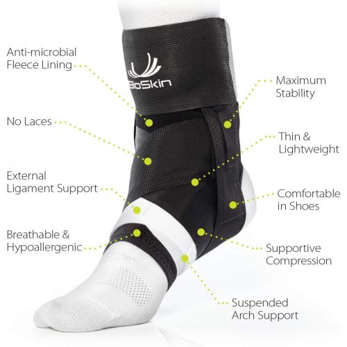  BIOSKIN BioSkin Trilok Ankle Brace - Foot and Ankle Support for Ankle Sprains, Plantar Fasciitis, PTTD, Tendonitis and Active Ankle Stability - Lightweight, Hypo-Allergenic...