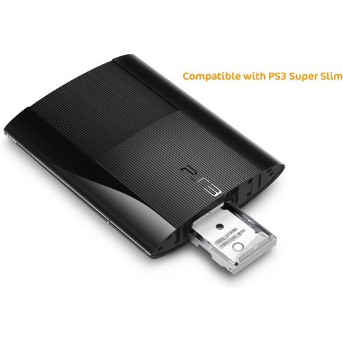  Sony Playstation 3 PS3 120GB Hard Drive Kit Inc Mounting Bracket Caddy Cradle Super Slim with HDD - Include Mounting Bracket and Hard Drive - Exclusive from Bipra Limited with 1 Ye