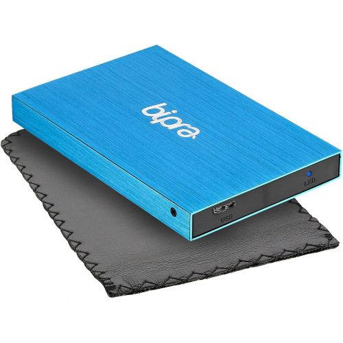  Bipra 1TB 1000 GB USB 3.0 2.5 inch FAT32 Portable External Hard Drive - Blue