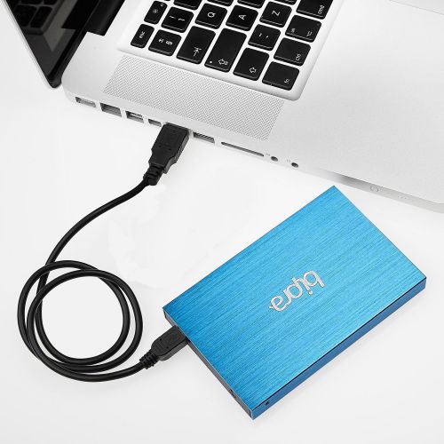  Bipra 1TB 1000 GB USB 3.0 2.5 inch FAT32 Portable External Hard Drive - Blue