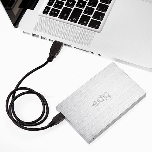  BIPRA Bipra 1TB 1000GB USB 3.0 2.5 inch Mac Edition Portable External Hard Drive -Silver - Mac OS Extended (Journaled)