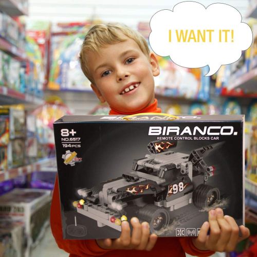  BIRANCO. RC Race Car Toys - Racer Building Blocks Kit for Kids Age 6yr-14yr, STEM Learning, Construction Vehicle Set Toys for 7, 8, 9 and 12 Year Old Boys | Best Xmas Gifts