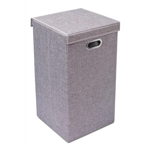  BIRDROCK HOME BirdRock Home Double Laundry Hamper with Lid and Removable Liners | Linen | Easily...