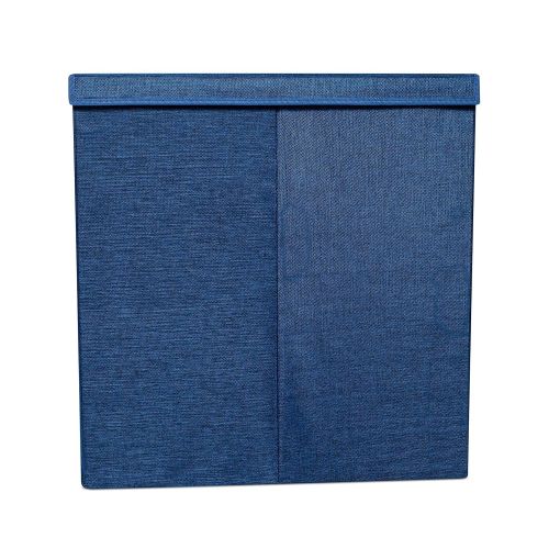  BIRDROCK HOME BirdRock Home Double Laundry Hamper with Lid and Removable Liners | Linen | Easily Transport Laundry | Foldable Hamper | Cut Out Handles