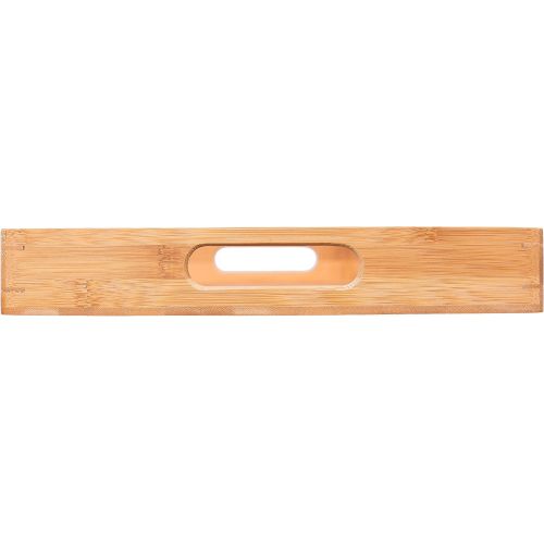  BirdRock Home 2pc Bamboo Serving Trays Set with Handles - Wood - Food - Breakfast Tray - Party Platter - Nesting - Kitchen and Dining