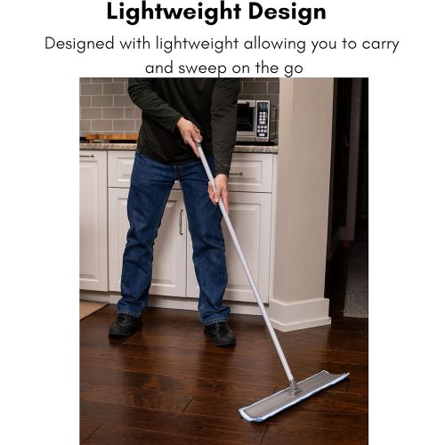  BIRDROCK HOME 23 Microfiber Dry Mop for Floor Dust Cleaning Sweeper - Rejuvenate Restorer Mops - Heavy Duty Home Set - Hardwood Tile Laminate Cleaner - Washable Removable