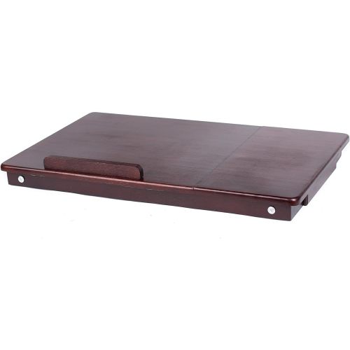  [아마존베스트]BIRDROCK Home Bamboo Laptop Bed Lap Tray - Multi-Position Adjustable Tilt Surface - Pull Down Legs - Storage Drawer - Great for Computer iPad Book Coloring Stand - Espresso