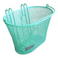 Biria Basket with Hooks Green, Front, Removable, Children Wire mesh Small Kids Bicycle Basket, New, Green