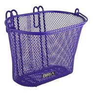 BIRIA Basket with Hooks Purple, Front, Removable, Children Wire mesh Small Kids Bicycle Basket, New, Purple