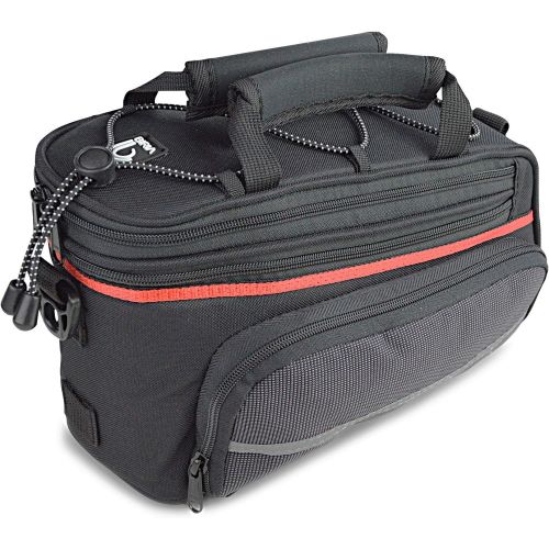  BIRIA Rear Rack Bag with Retractable Side panniers, Bicycle Rack Bag Picolo