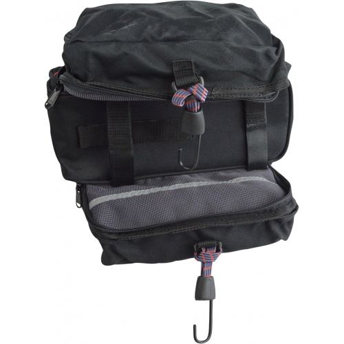  BIRIA Rear Rack Bag with Retractable Side panniers, Bicycle Rack Bag Picolo