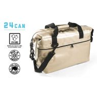 BISON COOLERS 24 Can Insulated Ice Chest Bag for Beer, Soda, Water or Lunch | Tear Proof with 24 Hour Ice Retention | Includes 2 Year Warranty | Made in The USA