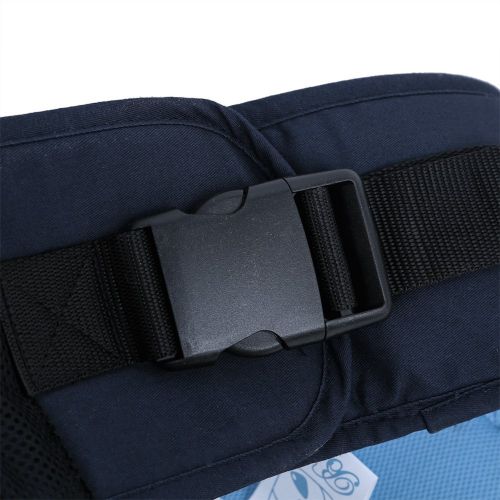  BISOZER-Baby BISOZER Baby Hip Seat Carrier with mesh Pocket, Infant Toddler Waist Stool and Hip Holder Belt, Convenient for Front Seat Men and Women (Deep Blue)