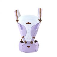 BISOZER-Home Baby Carrier with Hip Seat, Baby Hip Seat Waist Stool, Ergonomic Baby Carrier Backpack, Baby Wrap Carrier, Baby Carriers Front and Back for Men and Women (Purple)