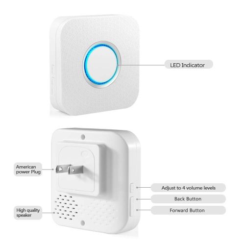  Wireless Door Sensor Alarm Chime, BITIWEND Home Security Window Entry Alert With Operating Range 600 feet52 Chimes For HomeGarageShop (3 Door Sensors & 2 Receiver)