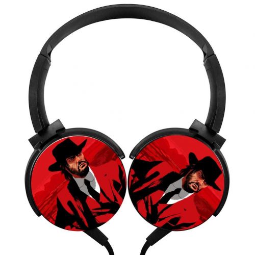  BIboy21 Cool Man Red Dead Re-dem-ption 2 Headphones Noise Cancelling Lightweight Adjustable Headsets for Kids Men Women